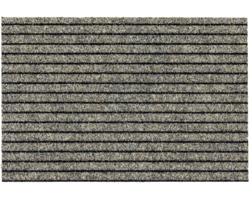 Ripsmatte nach Maß Line Tandem beige 006 150 cm breit (Meterware) Fußmatte mit Rillenstruktur