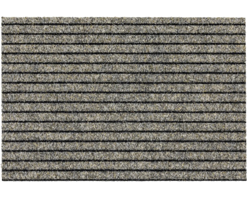 Ripsmatte nach Maß Line Tandem beige 006 180 cm breit (Meterware) Fußmatte mit Streifenmuster