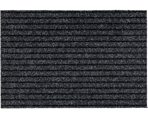 Ripsmatte nach Maß Line Tandem anthrazit 048 180 cm breit (Meterware) Fußmatte mit Rippenstruktur