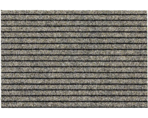 Ripsmatte nach Maß Line Tandem beige 006 200 cm breit (Meterware) Fußmatte mit horizontalen Streifen