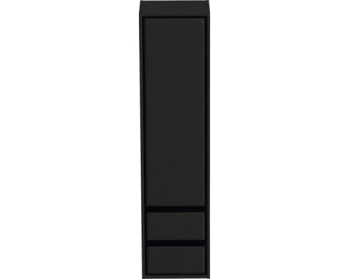 Hochschrank Sanox Loft 160x40x35 cm links schwarz matt