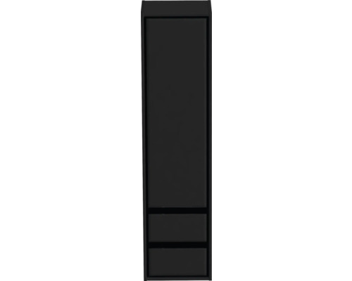 Hochschrank Sanox Loft 160x40x35 cm rechts schwarz matt