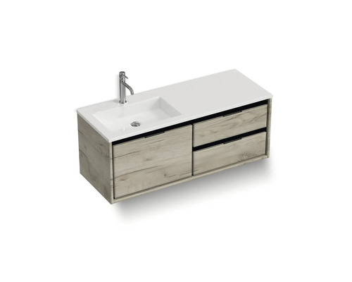 Waschtisch mit Waschbecken, Armatur und vier Schubladen