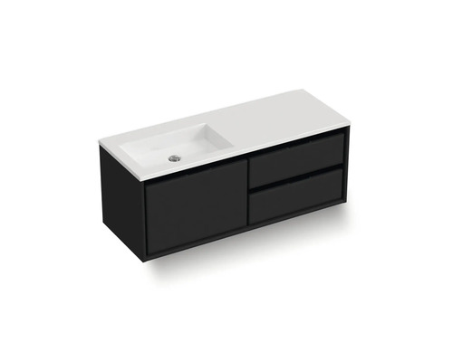 Waschtischunterschrank mit Waschbecken und Schubladen