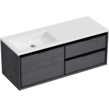 Waschtischunterschrank mit zwei Schubladen und Waschbecken