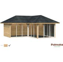 Gartenhaus Palmako Bianca 24,9 m² Set 4 588 x 588 cm braun tauchgrundiert-thumb-0 Gartenhaus Palmako Bianca 24,9 m² Set 4 588 x 588 cm braun tauchgrundiert-thumb-0