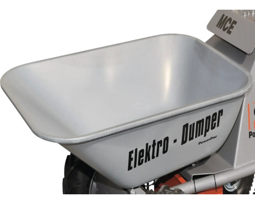 Schüttmulde PowerPac 140 Liter passend für MCE400, verzinkt Mulde eines Elektro-Dumpers