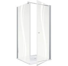 Drehtür mit Seitenwand Schulte ExpressPlus Alexa Style 2.0 EP32150450197024192 800x800x1920 mm Dekorglas Liane aluminium inkl. Duschwanne-thumb-2 Drehtür mit Seitenwand Schulte ExpressPlus Alexa Style 2.0 EP32150450197024192 800x800x1920 mm Dekorglas Liane aluminium inkl. Duschwanne-thumb-2