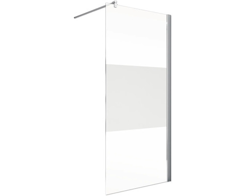 Raumdusche Schulte Alexa Style 2.0 900x1900 mm Dekorglas Dezent chrom Duschwand aus Glas mit Teilmattierung