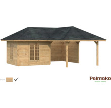 Gartenhaus Palmako Bianca 24,9 m² Set 5 inkl. seitl. Anbau 588 x 588 cm braun tauchgrundiert-thumb-0 Gartenhaus Palmako Bianca 24,9 m² Set 5 inkl. seitl. Anbau 588 x 588 cm braun tauchgrundiert-thumb-0