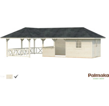 Gartenhaus Palmako Bianca 33,2 m² Set 1 inkl. seitl. Anbau 876 x 588 cm natur-thumb-0 Gartenhaus Palmako Bianca 33,2 m² Set 1 inkl. seitl. Anbau 876 x 588 cm natur-thumb-0