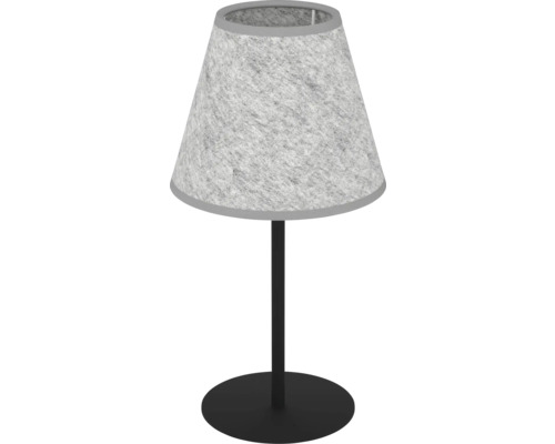 Tischleuchte mit Schirm und rundem Fuß