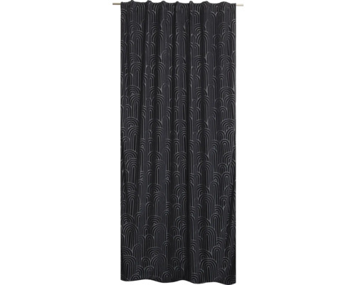 Vorhang mit Universalband Bogen blau 140x245 cm Vorhang mit Universalband Bogen blau 140x245 cm