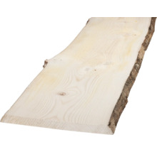 Unbehandeltes Baumkantbrett aus Holz