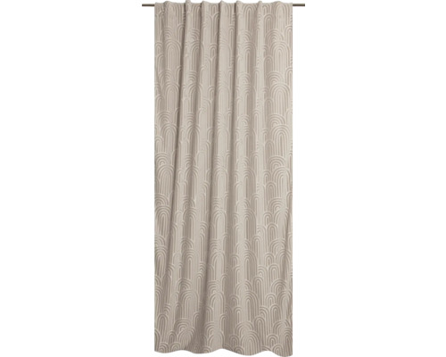 Vorhang mit Universalband Bogen beige 140x245 cm Vorhang mit Universalband Bogen beige 140x245 cm