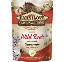 Katzenfutter nass Carnilove Cat Pouch Wild Boar 85g-thumb-0 Katzenfutter nass Carnilove Cat Pouch Wild Boar 85g-thumb-0