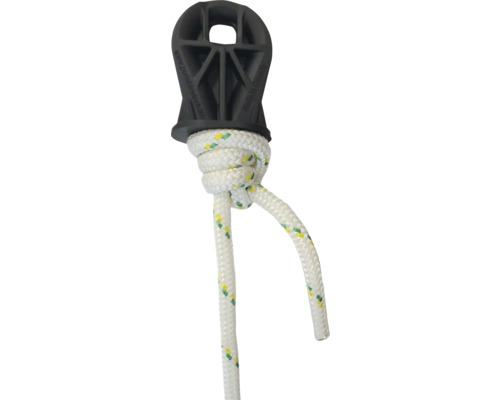 Schotklampe mit Seil