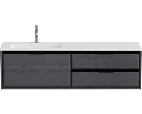 Waschtischunterschrank mit Waschbecken und Armatur