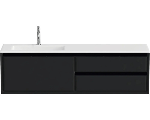 Waschtischunterschrank mit Waschbecken und Armatur