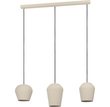 Dreiflammige Pendelleuchte mit Lampenschirmen