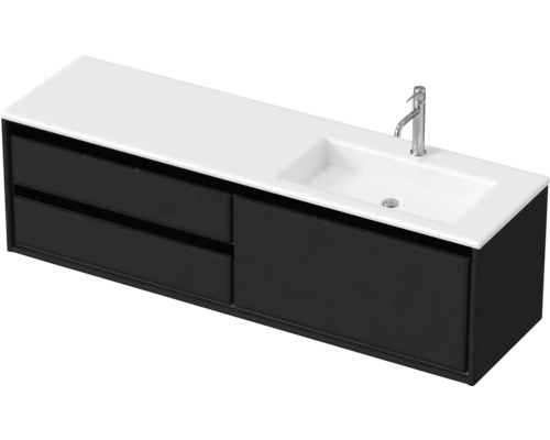 Waschtisch mit zwei Schubladen, Waschtischplatte, Waschbecken und Armatur