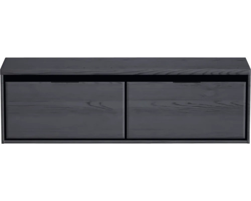 Hängender Waschtischunterschrank aus Holz mit zwei Schubladen