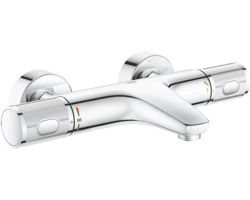 Thermostat-Badewannenarmatur Grohe Quickfix Precision Feel 34788000 chrom glänzend Aufputz-Thermostatarmatur für Dusche oder Badewanne