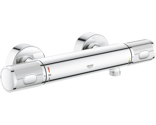 Thermostat-Brausearmatur Grohe Quickfix Precision Feel 34790000 chrom glänzend Aufputz-Thermostatarmatur von Grohe