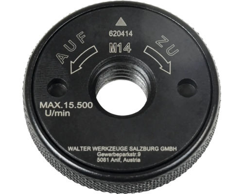 Schnellspannmutter Walter Werkzeuge (620414) für Winkelschleifer mit M14-Aufnahme bis 230 mm