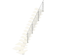 Treppe mit Edelstahlgeländer