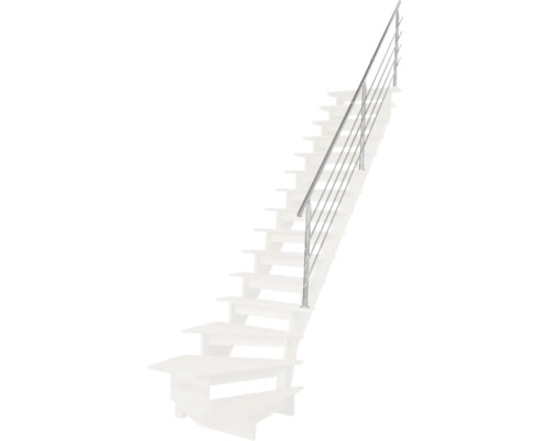 Treppe mit Edelstahlgeländer