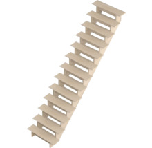 Holztreppe mit dreizehn Stufen zur Inneneinrichtung