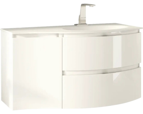 Waschtischunterschrank mit Waschbecken und Armatur