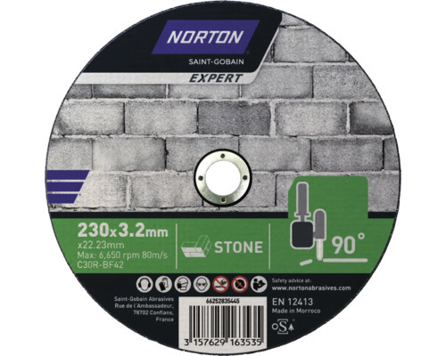 Norton Trennscheibe für Stein, 230x3,2 Millimeter