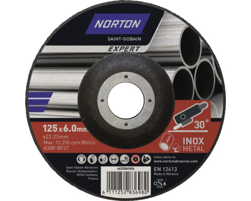 Norton Saint-Gobain Expert Trennscheibe 125x6.0 mm für Metall und Edelstahl