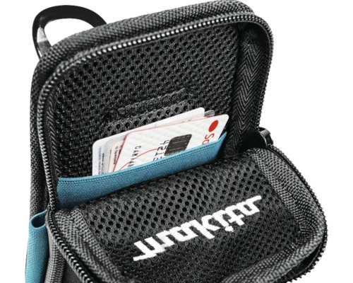Offene Tasche mit Netzstruktur und Kartenfächern