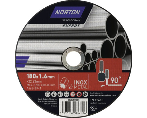 Norton Trennscheibe Expert für Metall, 180x1,6 Millimeter