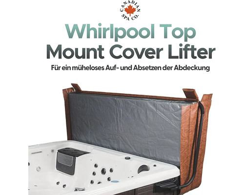 Whirlpool Top Mount Cover Lifter am Whirlpool montiert
