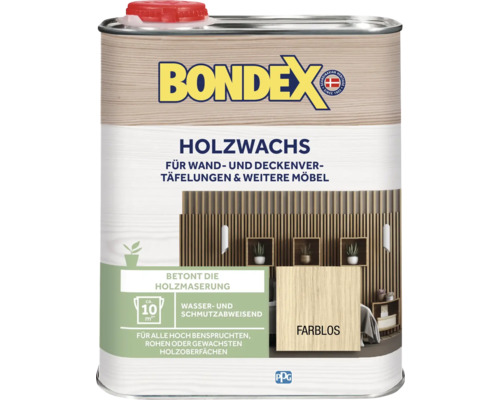 BONDEX Holzwachs farblos 0,75 l