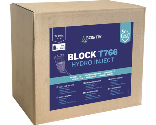 Bostik BLOCK T766 HYDRO INJECT Injektionstrichter Pack = 20 St