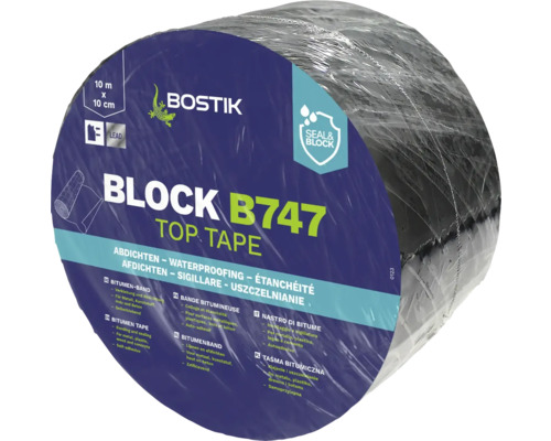 Bostik BLOCK B747 TOP TAPE Bitumenband Blei 10 m x 10 cm Bostik BLOCK B747 TOP TAPE Bitumenband Blei 10 m x 10 cm