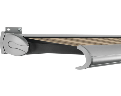 SOLUNA Kassettenmarkise Exclusiv 2,5x2 Stoff Dessin 320715 Gestell E6EV1 silber eloxiert Antrieb links inkl. Motor und Wandschalter SOLUNA Kassettenmarkise Exclusiv 2,5x2 Stoff Dessin 320715 Gestell E6EV1 silber eloxiert Antrieb links inkl. Motor und Wandschalter