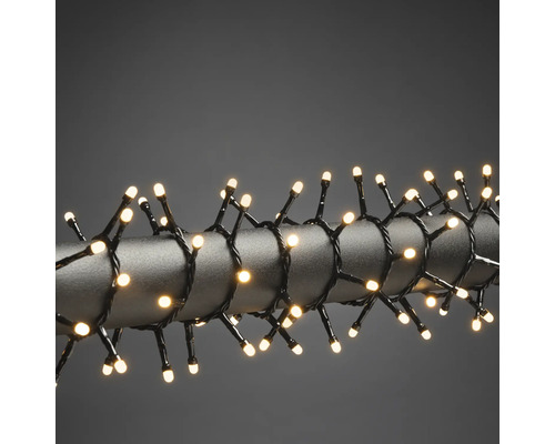 Micro LED Compactlights Konstsmide 17,6 m + 5 m Zuleitung 800 LEDs Lichtfarbe bernstein Lichterkette mit warmweißen LED-Leuchten