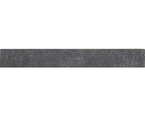Feinsteinzeug Sockelfliese Grunge anthracite 8x60 cm Graue Bodenfliese aus Steinzeug