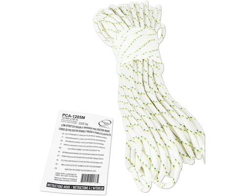 Polyesterseil, doppelt geflochten, geringe Dehnung, 10 mm x 50 m