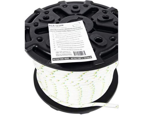 Polyesterseil, doppelt geflochten, geringe Dehnung, 12 Millimeter mal 200 Meter