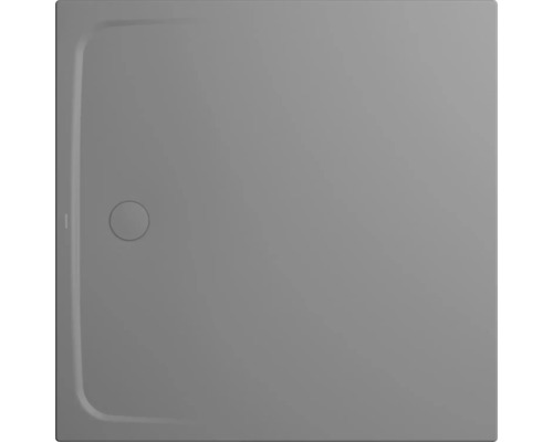 Extraflache Duschwanne Kaldewei Cayonoplan Multispace Secure Plus 120x120x1,7 cm cool grey 40 matt mit Wannenträger, vollflächiger Antirutschbeschichtung und Antidröhnmatte 30 dB