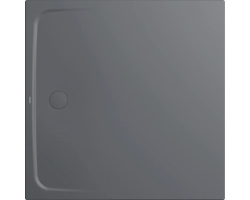 Duschwanne Kaldewei Cayonoplan Multispace Secure Plus 120x120x1,7 cm cool grey 80 matt mit vollflächiger Antirutschbeschichtung und Antidröhnmatte 30 dB Graue, rechteckige Duschwanne