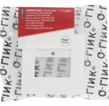 Q-Link F-Line Abdeckung TAE/UAE/USB Polarweiß