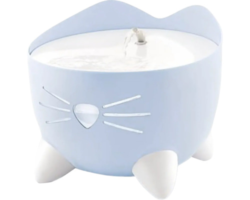 Trinkbrunnen catit Pixi Fountain Trinkbrunnen blau 2,5 l, Katzenbrunnen Netzbetrieb Katzenbrunnen in Katzenform mit Wasserspender
